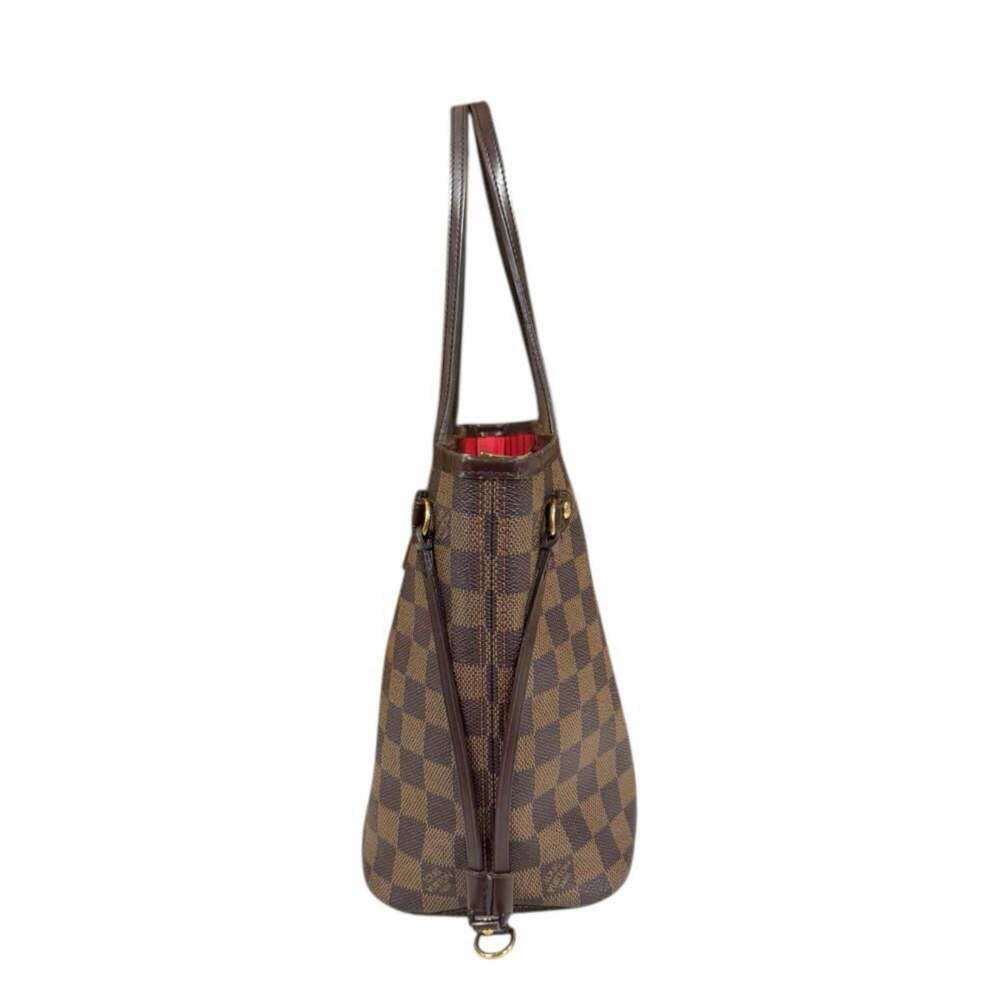 LOUIS VUITTON Brown Damier Canvas Neverfull PM Tote Bag - Picture 4 of 12